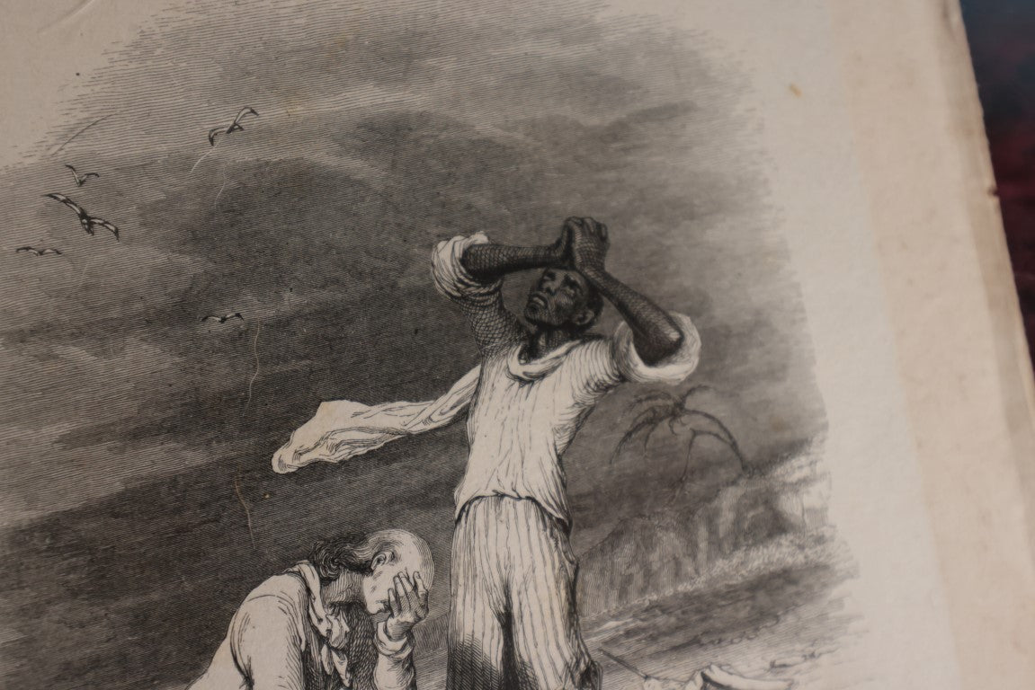 Lot 016 - Antique Engraving, "The Body Of Virginia Found In The Sand" From The Novel Paul Et Virginie By Jacques-Henri Bernardin De Saint-Pierre