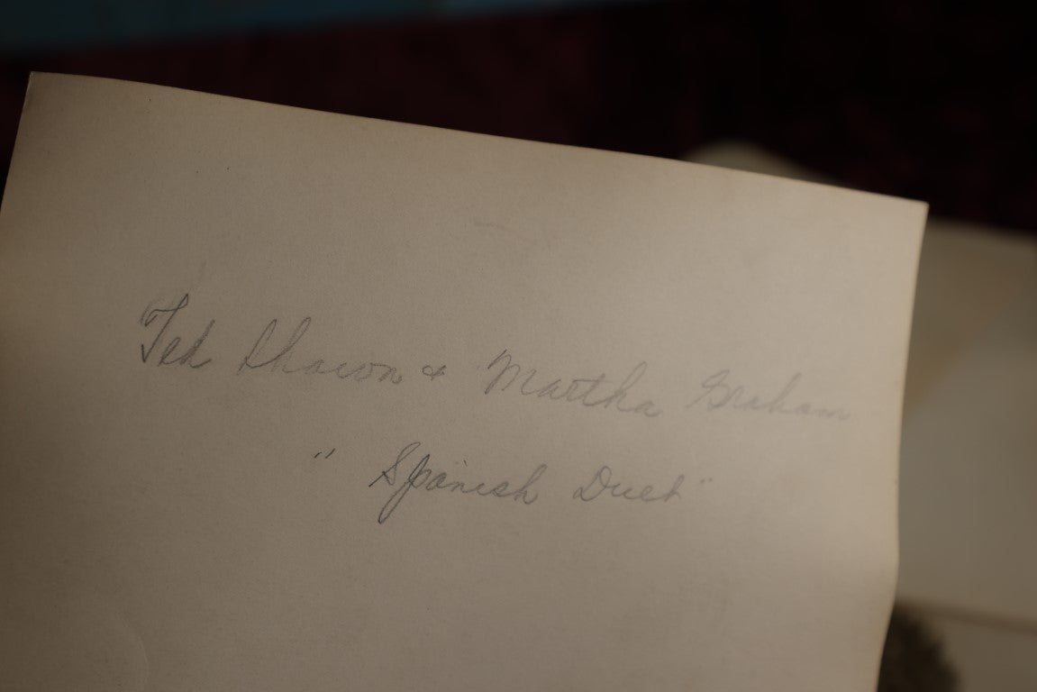 Lot 033 - Important Collection Of Early 8 X 10 Promotional Photos Of The Pioneers Of Modern Dance And Performance Art, Featuring Ted Shawn, Ruth St. Denis, And More, 18 Pieces, New York City