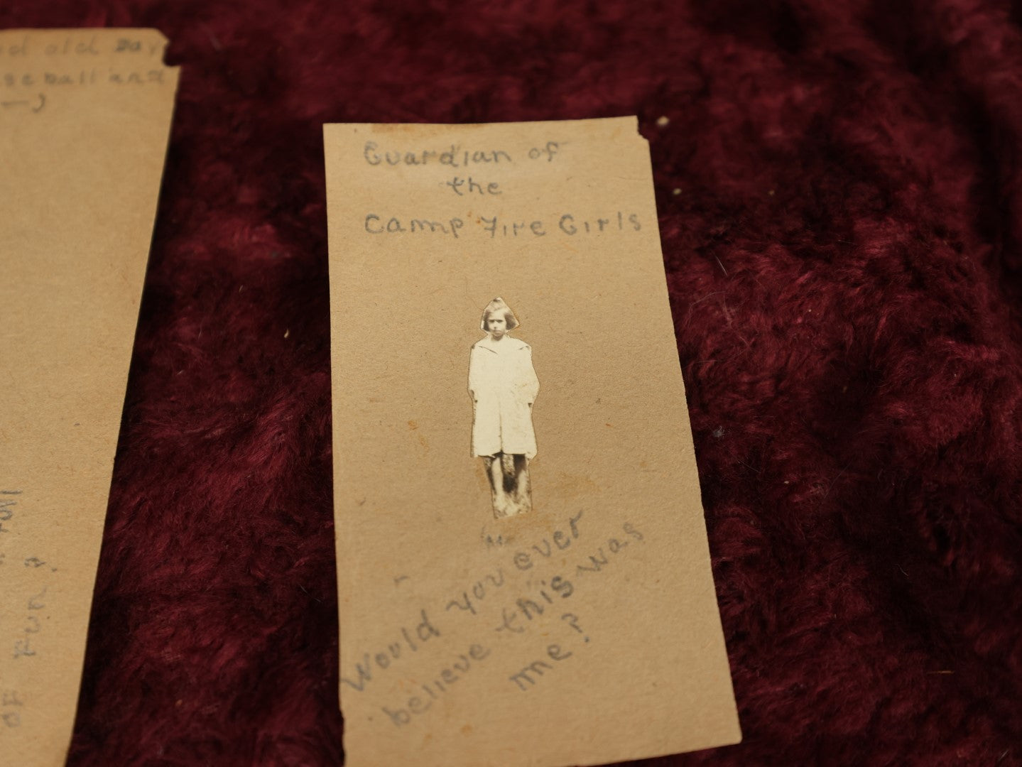 Lot 154 - Grouping Of Five Plus Pages From Photo Scrapbook Of Young Children With Pencil Writing, Small Illustrations, Including Dog's Grave, Photos Of Twins, Early 20th Century