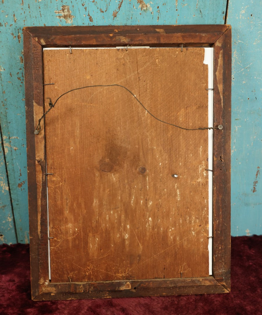 Lot 013 - Antique Hand Colored Lithograph Of Saint Louis De Gonzague (Aloysius Gonzaga), With Skull In Image, Patron Saint Of Youth And Purity, Marked Paris, L. Turgis, Framed