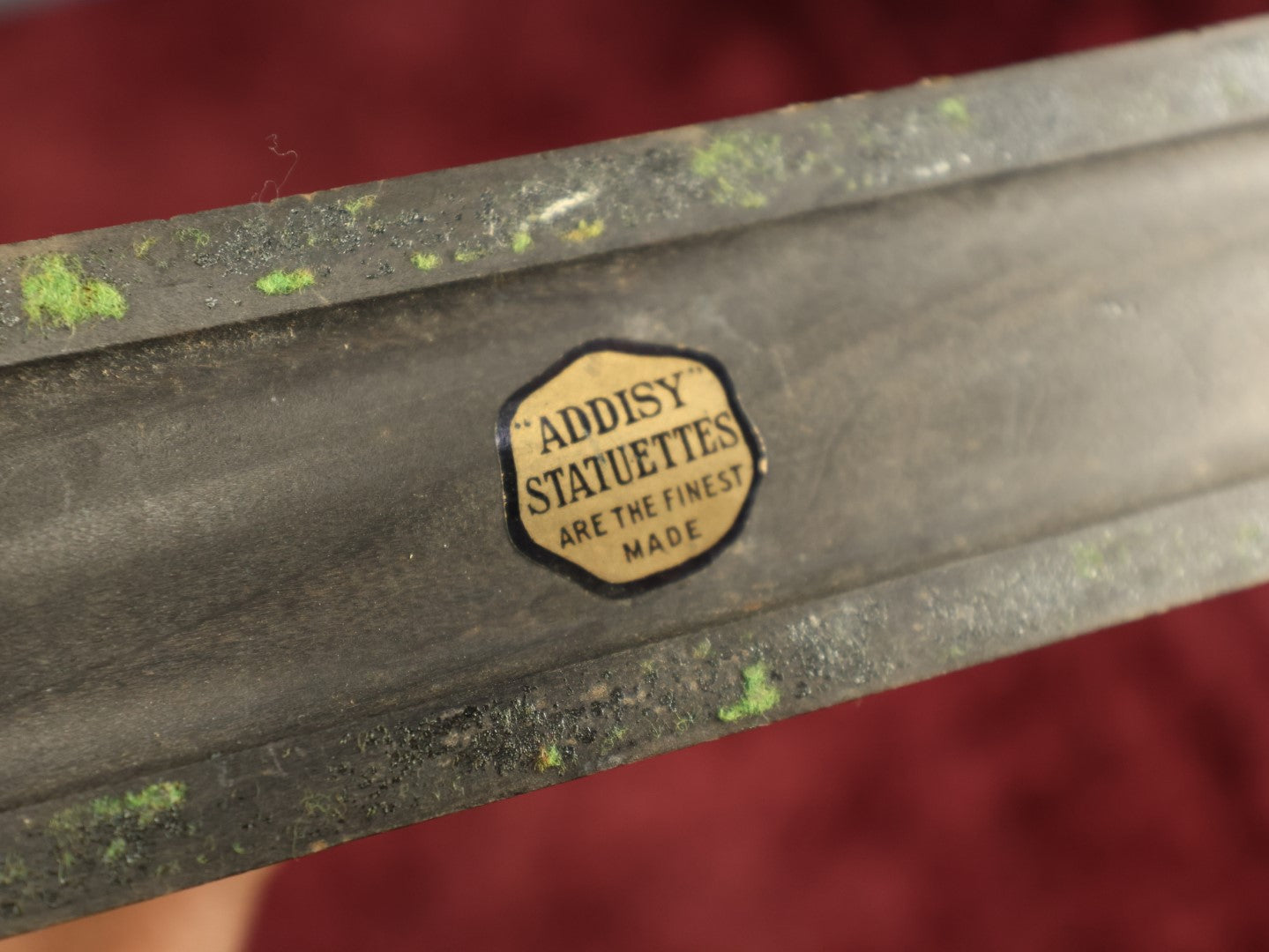 Lot 034 - Antique Bride Wedding Photo Wood Cut Out Standee, "Addisy Statuettes" Are The Finest Made, Back Marked Bettencourt's Taxi