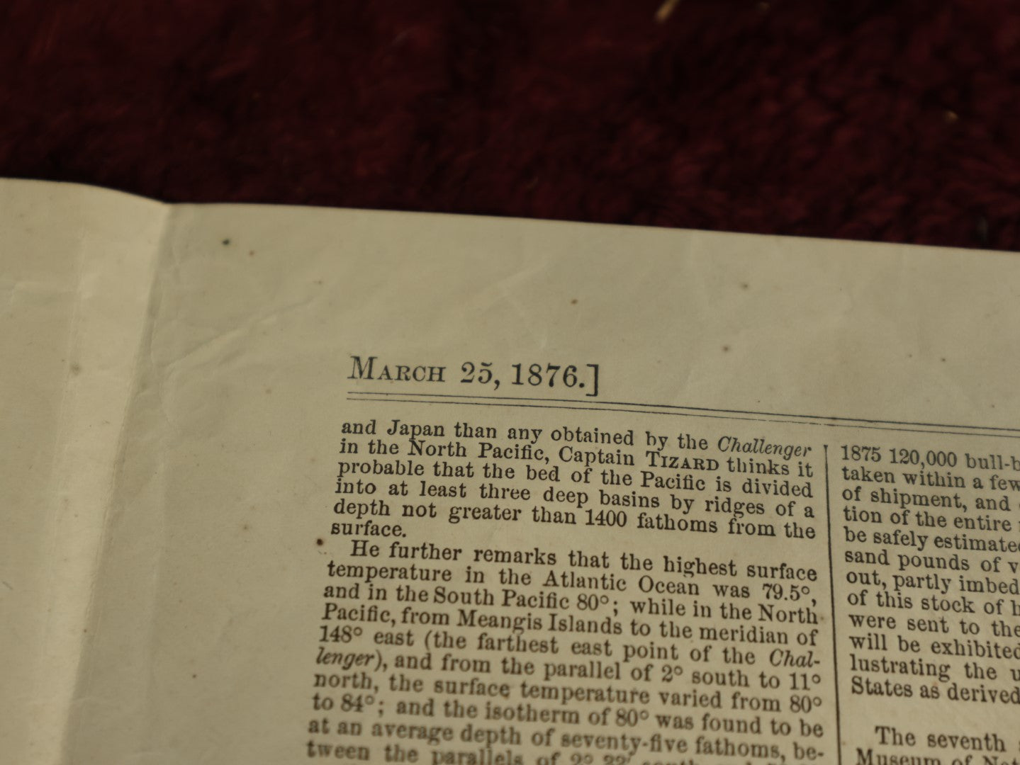 Lot 066 - Antique Harper's Weekly Magazine Print Clipping From March 25, 1876, Depicting Vultures, Skull, Political Cartoon, Belknap Crime And Corruption