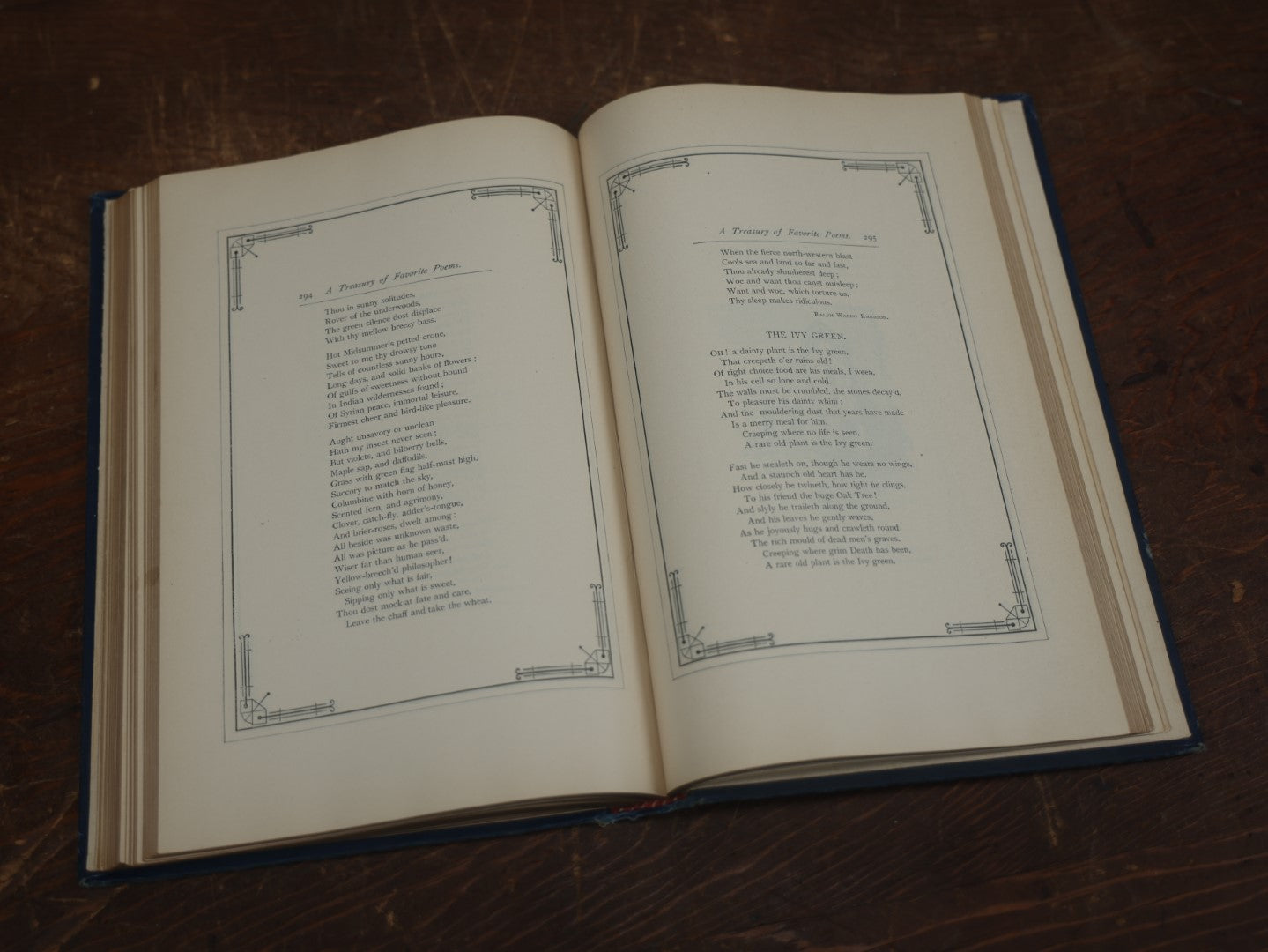 Lot 073 - "A Treasury Of Favorite Poems" Edited By Walter Learned With 100 Illustrations By Joseph M. Gleeson, Antique Book, 1892