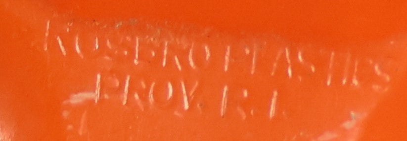 Lot 108 - Vintage Halloween Clown Candy Container Toy, By Rosbro Plastics, Providence, Rhode Island, Note Missing Wheels On Back, Hat