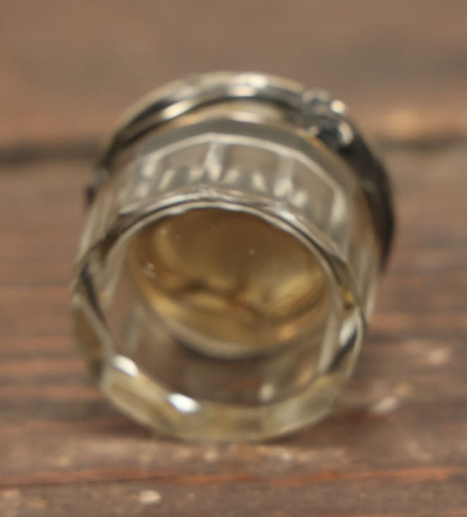 Lot 050 - Antique Art Nouveau Repousse Dresser Box With Sterling Silver Lid, Woman'S Head In Profile, Hallmarked