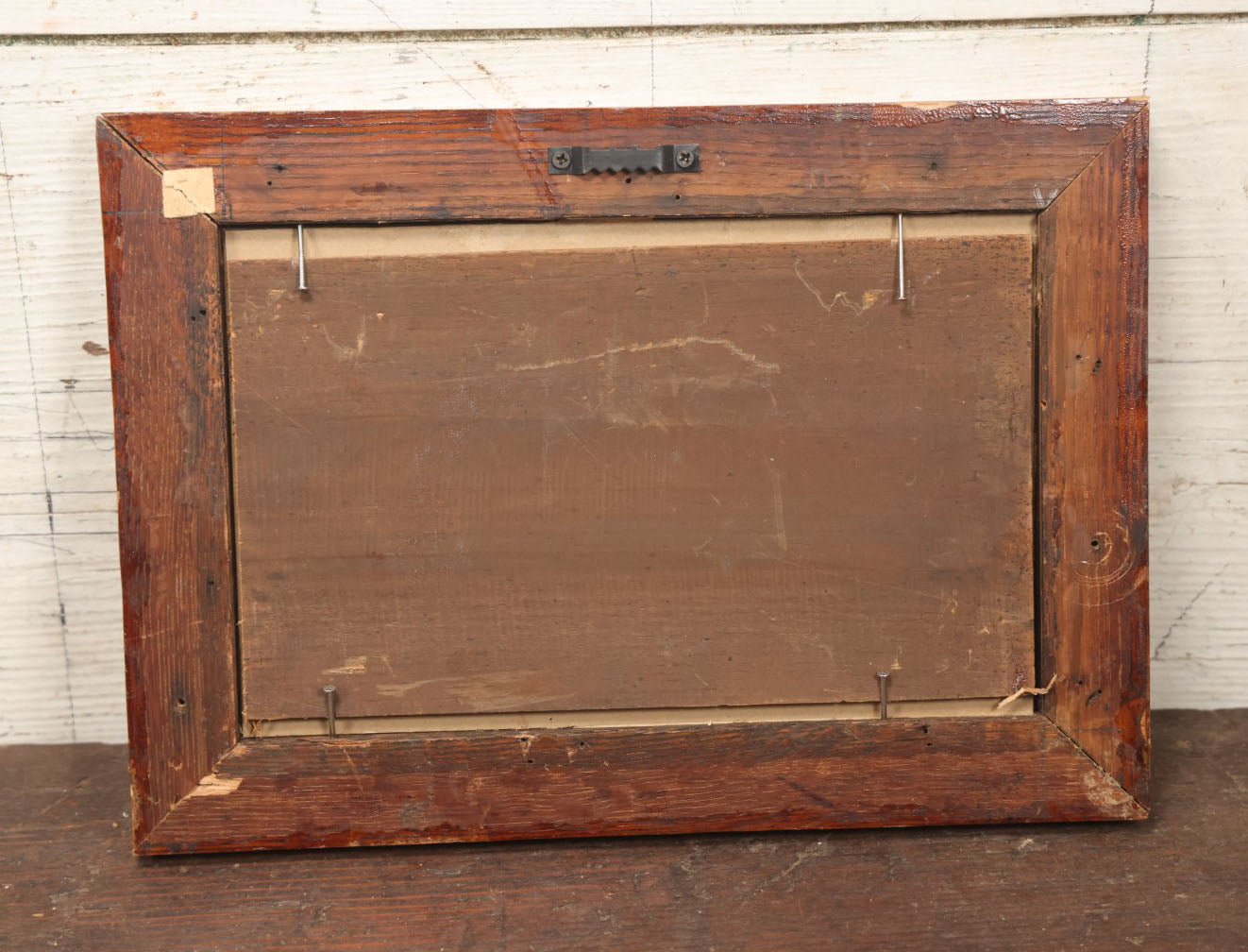 Lot 055 - Antique Fraternal Order Of Eagles Embroidered Textile In Frame, Liberty, Truth, Justice, Equality, 12-3/8" X 8-3/4"