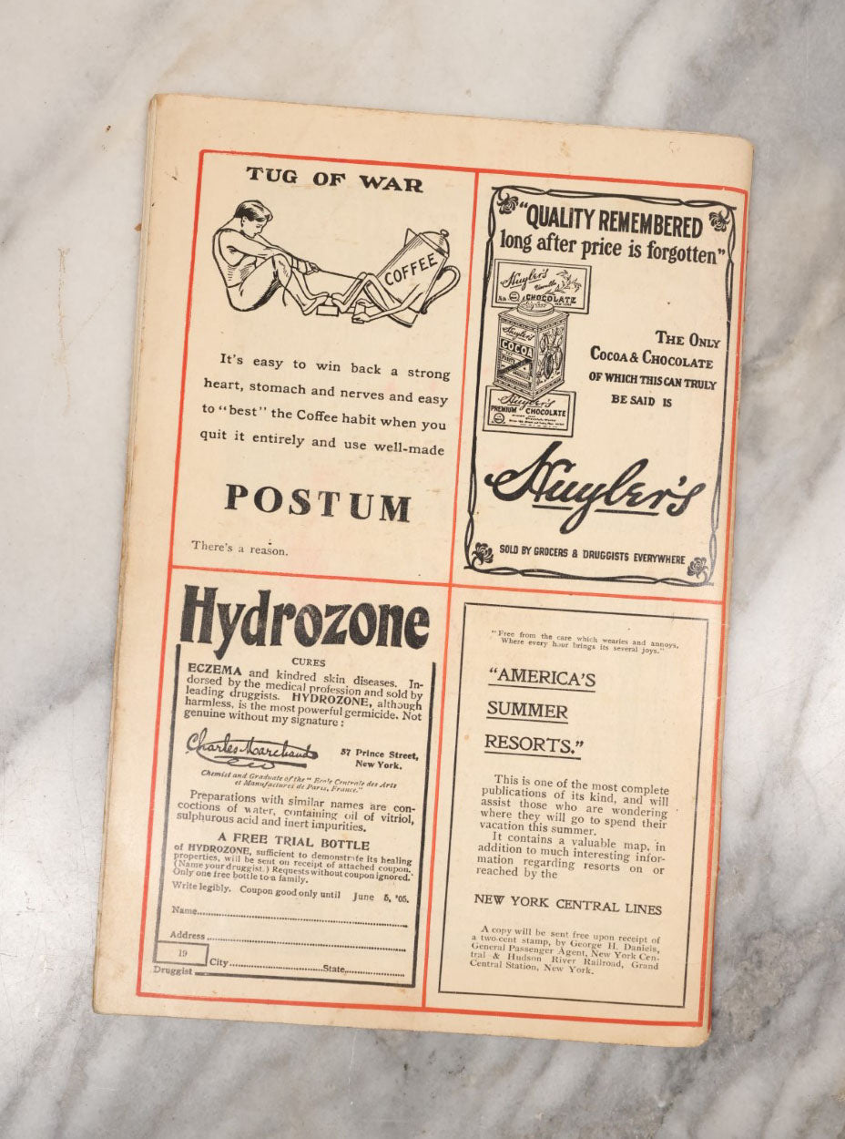 Lot 107 - The Black Cat Magazine, Antique Magazine, May 1905, "A Wife For The Pastor" And Other Stories, The Shortsbury Publishing Co., Boston, Massachusetts