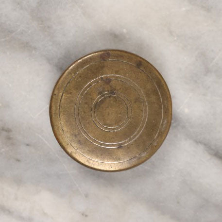 Lot 146 - Single Junk Drawer Finding, Miniature Metal Compass With Lid