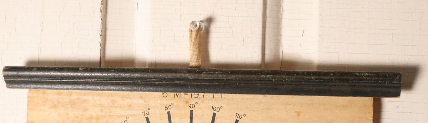 Lot 002 - Antique Canvas Wall Hanging Roll Up Eye Test Chart By F.A. Hardy & Co., Chicago, No. 969, Circa 1920s