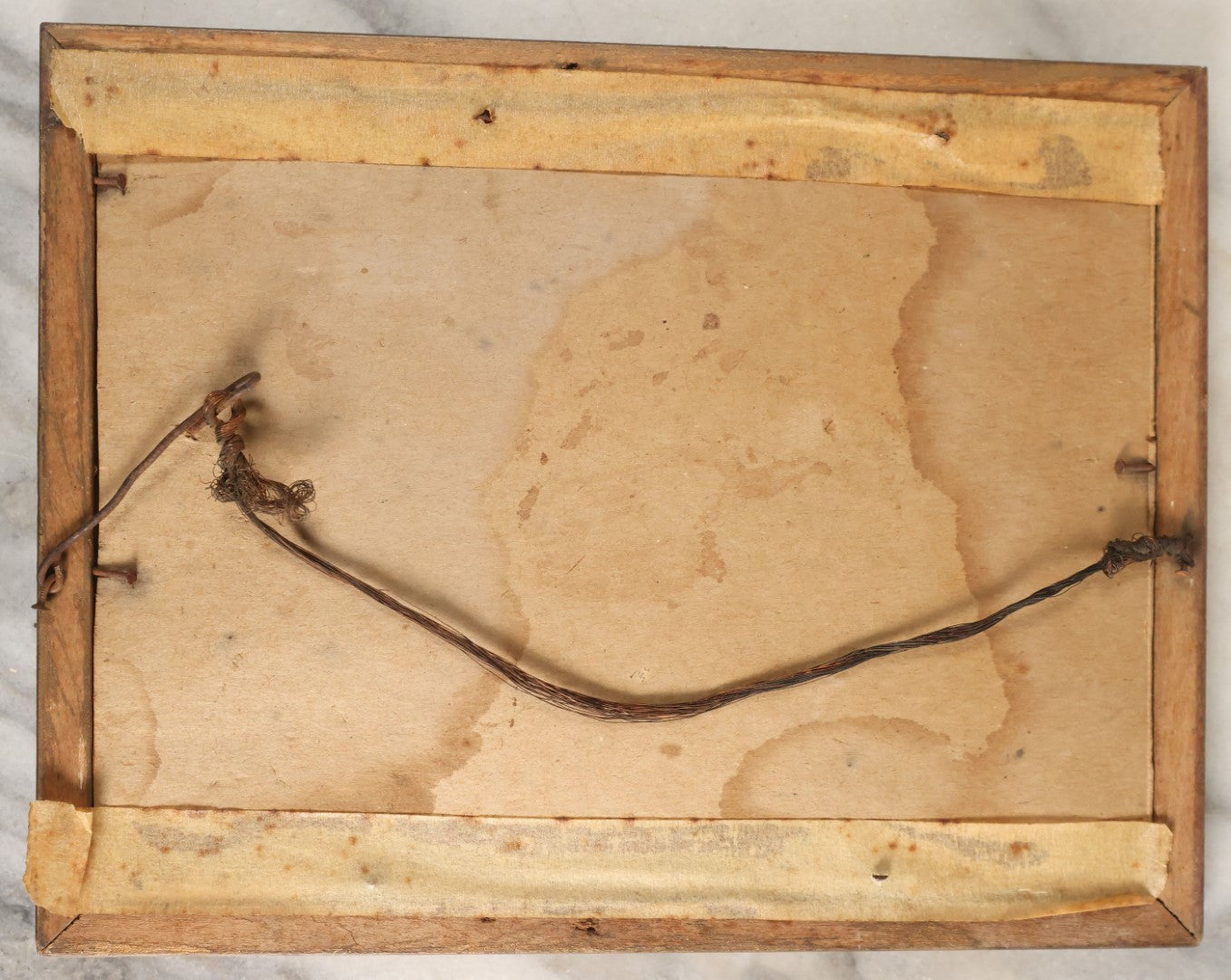 Lot 061 - Antique Framed Occupational Photo Of A Mining Or Oil Drilling Rig And Workers, Note Immigrant Workers, With Apparatus In Background