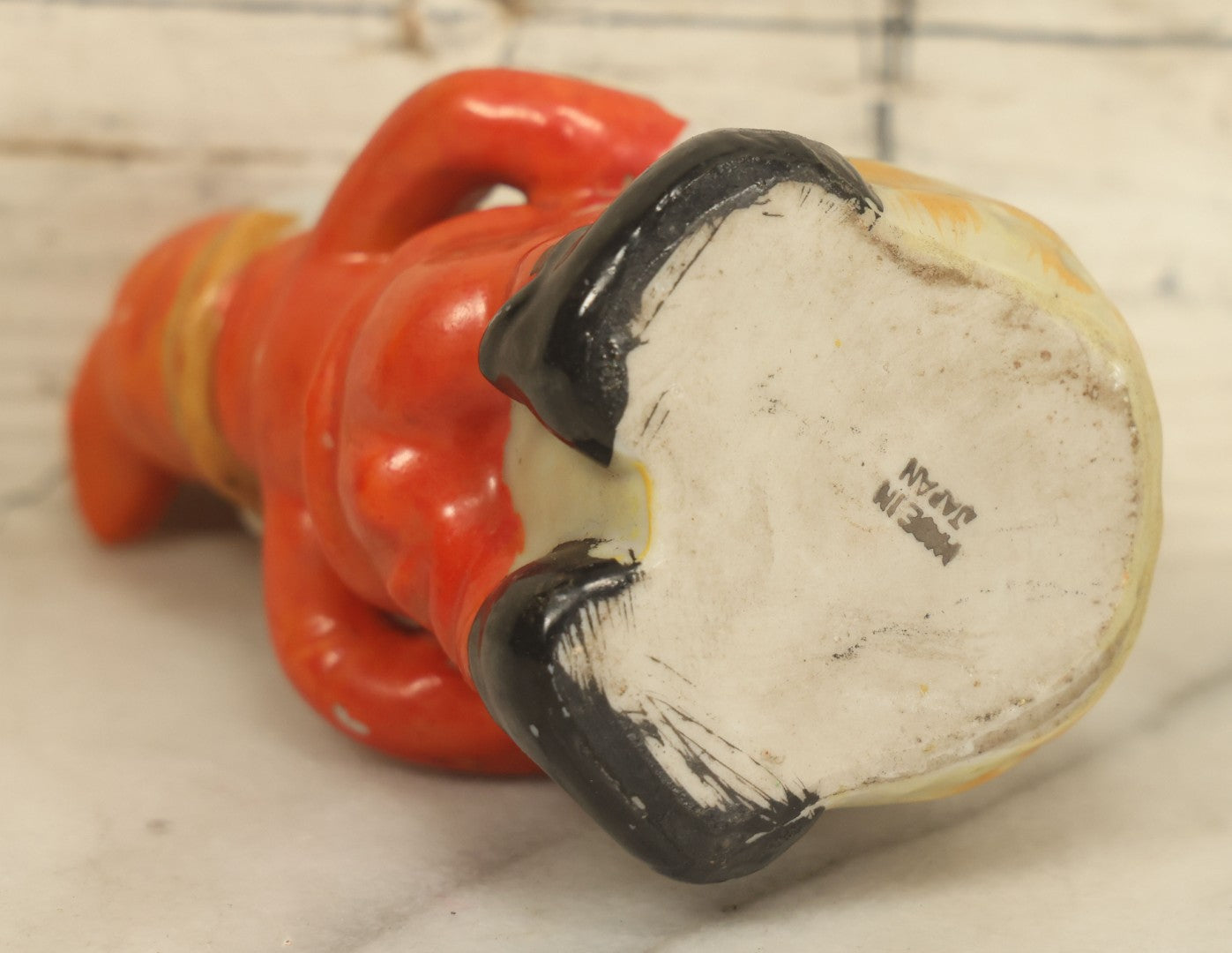 Lot 026 - Vintage Ceramic Elf Pixie Toothpick Pot, Made In Japan