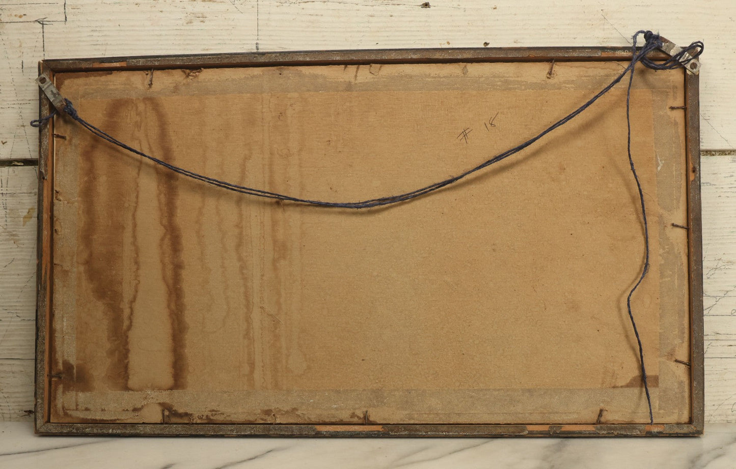 Lot 043 - Vintage Pencil Sketch Folk Art Of Man Weaving Hat With Nine Pieces Of Foreign Currency In Frame From Canada, Vietnam, Etc., Artist Signed And Dated, Illegible