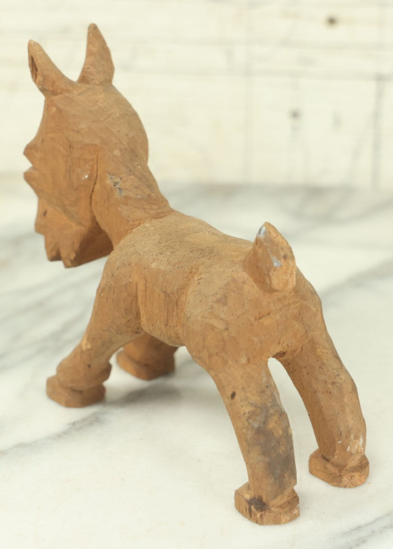 Lot 134 - Vintage Hand Carved Folk Art Wooden Donkey