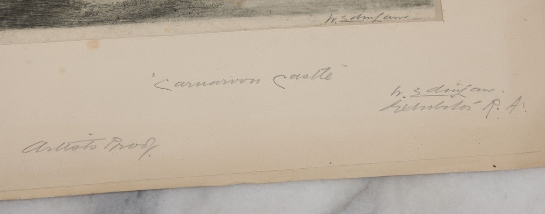 Lot 119 - Grouping Of Four Artist Proof Etching Including Edinburgh And More, Artist Signed, Illegible