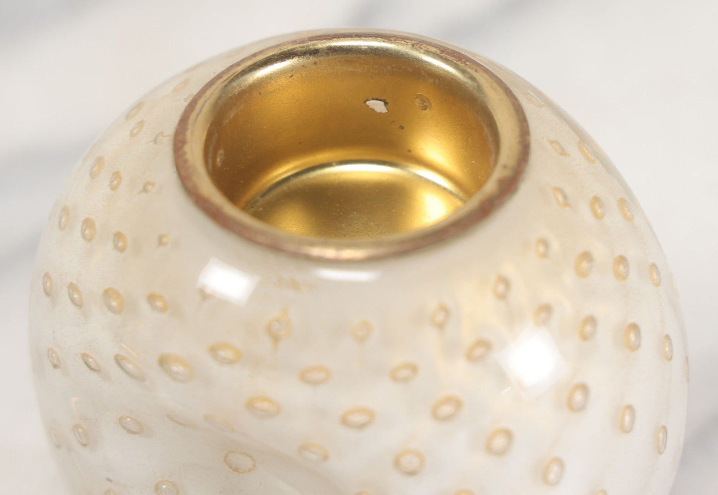 Lot 099 - Vintage Pinched Art Glass Table Lighter, Working Condition, Needs Fuel