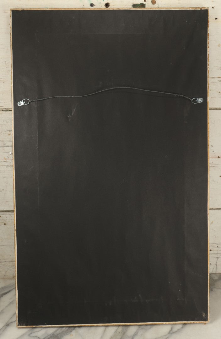 Lot 005 - Antique Mourning Lithograph In Frame With Dove And Hourglass, "Gone By Not Forgotten," Copyright T.W. Campbell, 1892, Updated In Memory Of David H. Jones, Died 1996, 19-3/" x 27-1/4"