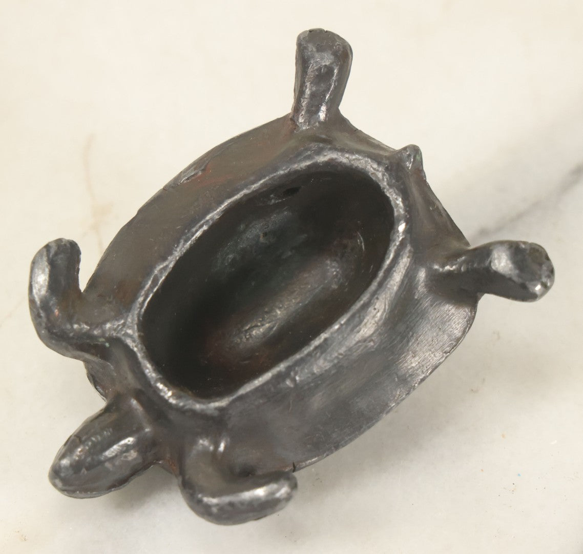 Lot 148 - Small Heavy Cast Metal, Pewter Turtle Figurine, Unmarked
