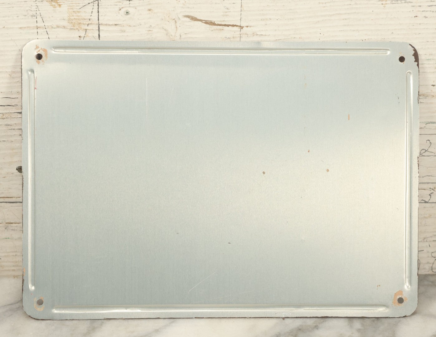 Lot 035 - Vintage Tin Tacker No Smoking Sign, Red, Marked 5614532, 7" x 10"