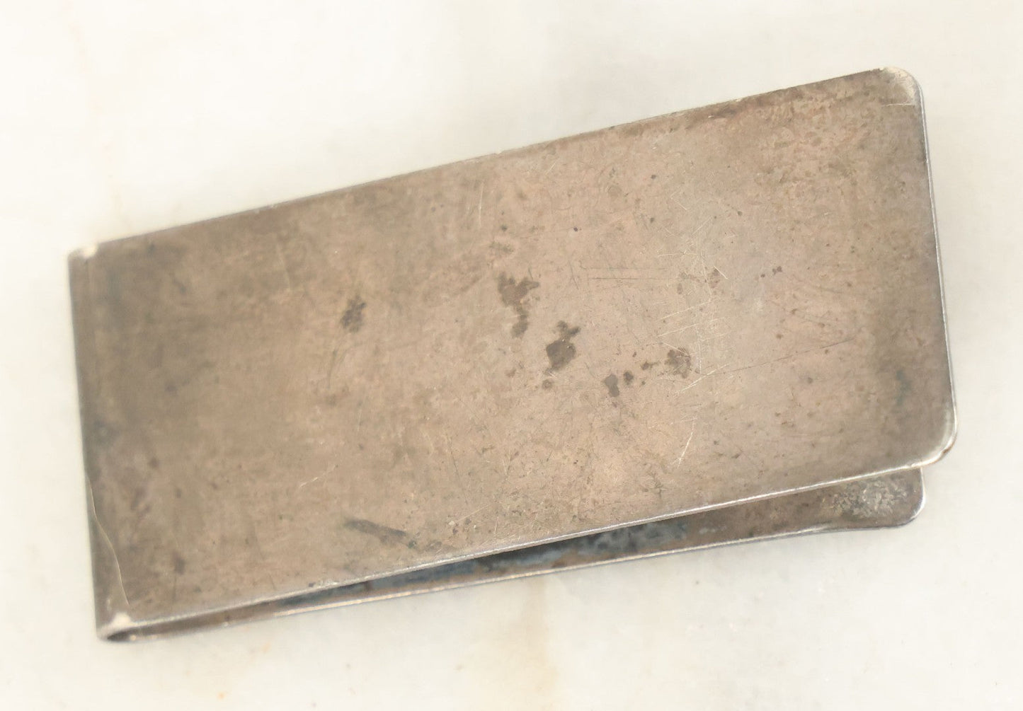 Lot 077 - Vintage Sterling Silver Dollar Sign Money Clip