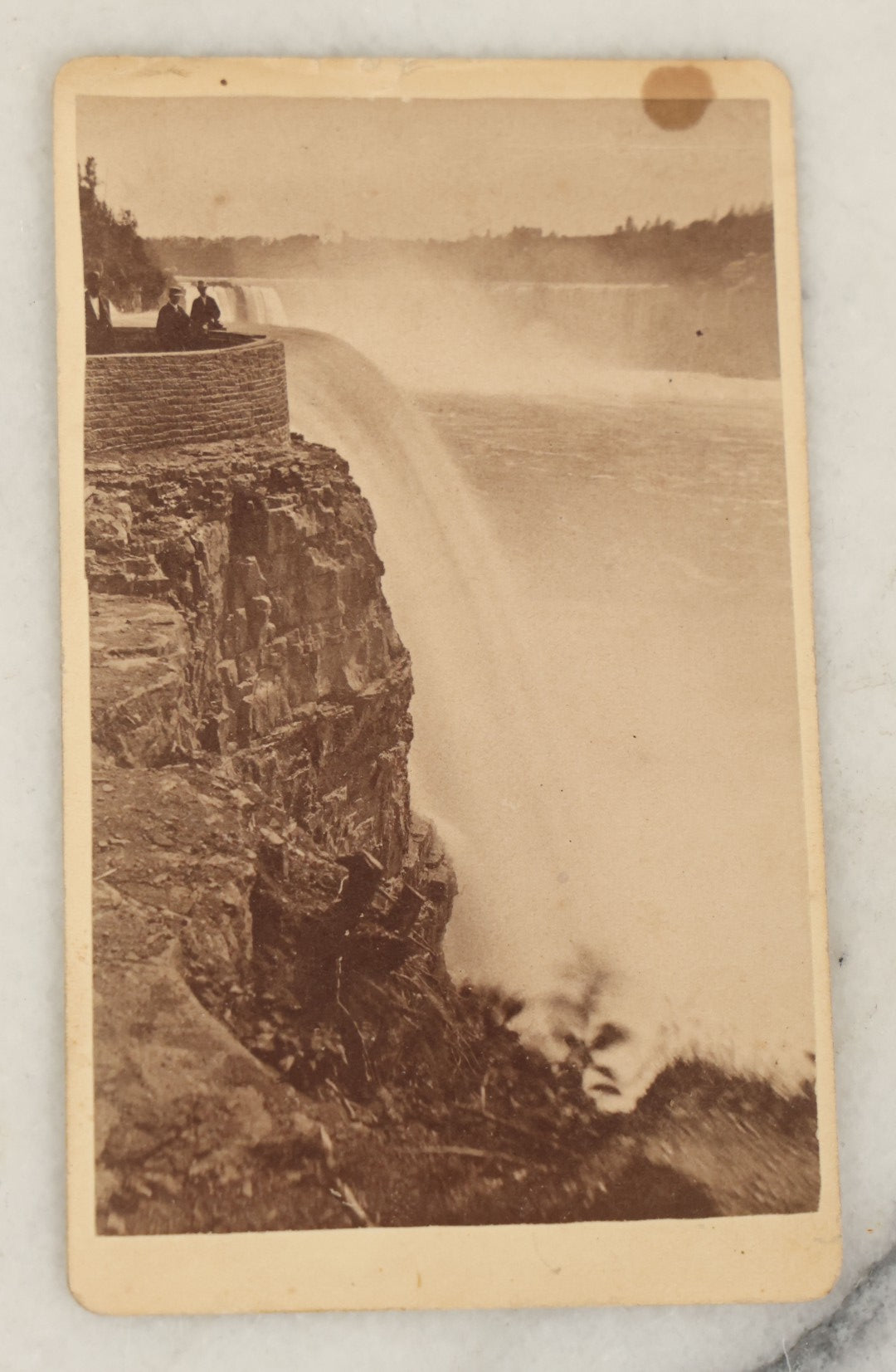 Lot 097 - Antique Carte De Visite C.D.V. Photograph Of Prospect Point, Niagara Falls