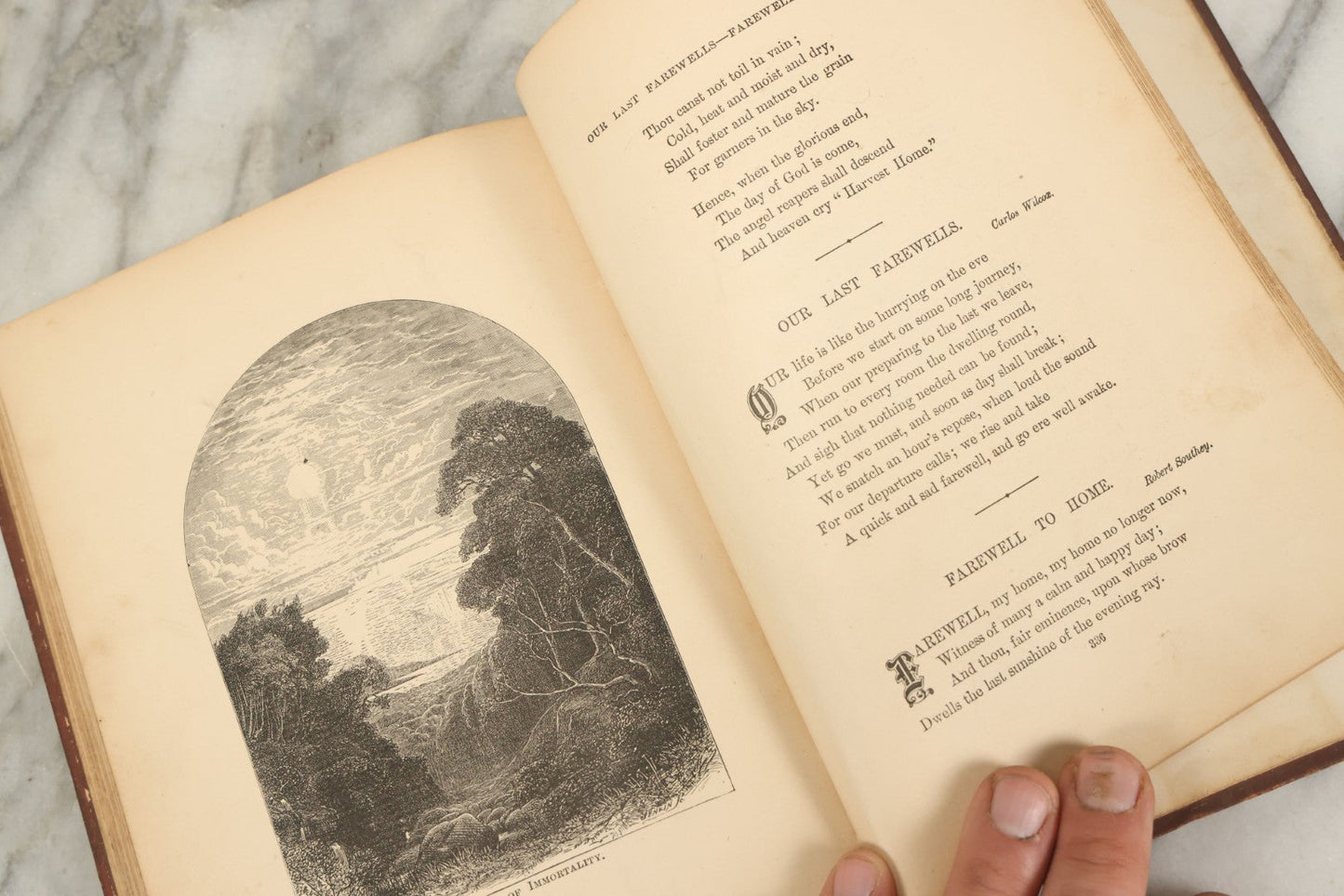 Lot 121 - "Golden Thoughts On Mother, Home, And Heaven From Poetic Prose And Literature" Antique Illustrated Book, E.B. Treat Publisher, New York, 1878