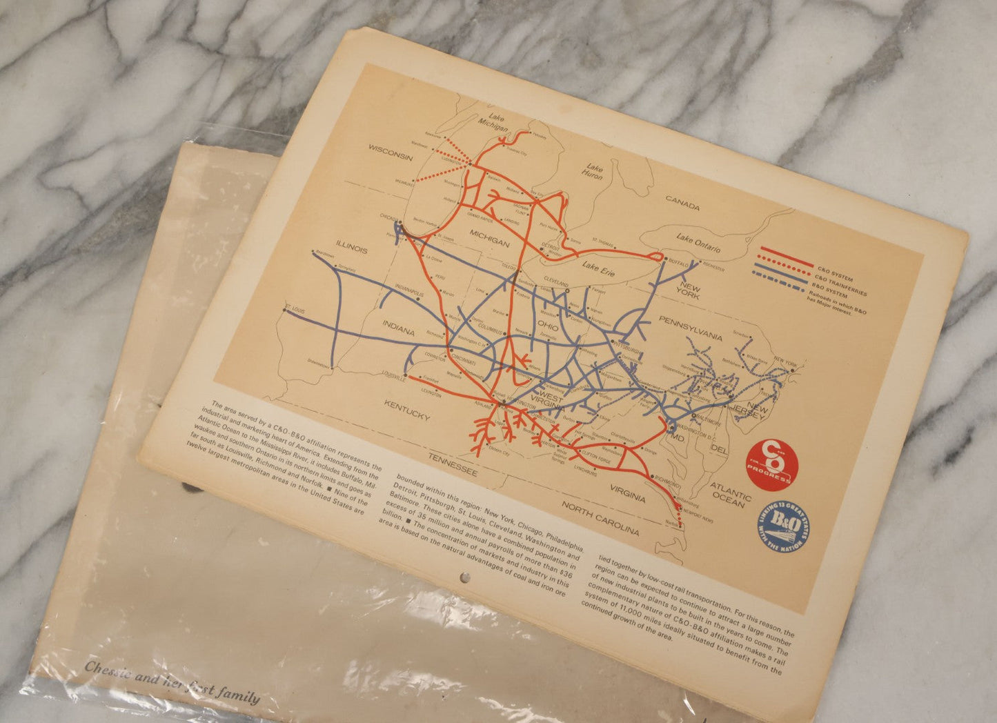 Lot 091 - Pair Of Vintage Chessie The Cat Prints, Mascot Of Chesapeake And Ohio Railway, Unframed