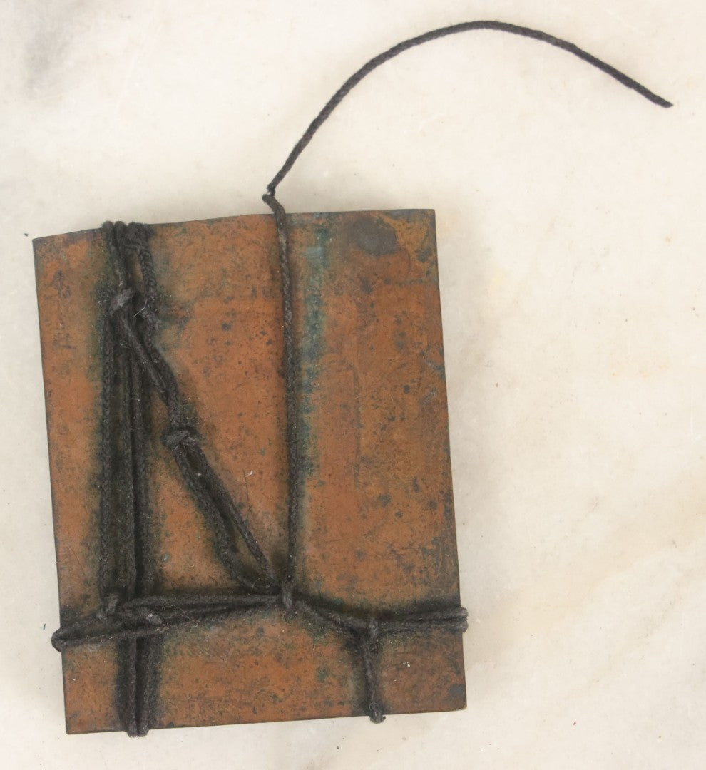 Lot 102 - Antique 1/9th Plate Ambrotype Photograph Of Young Woman In Spotted Dress With White Collar, Uncased And Tied With String, As Found