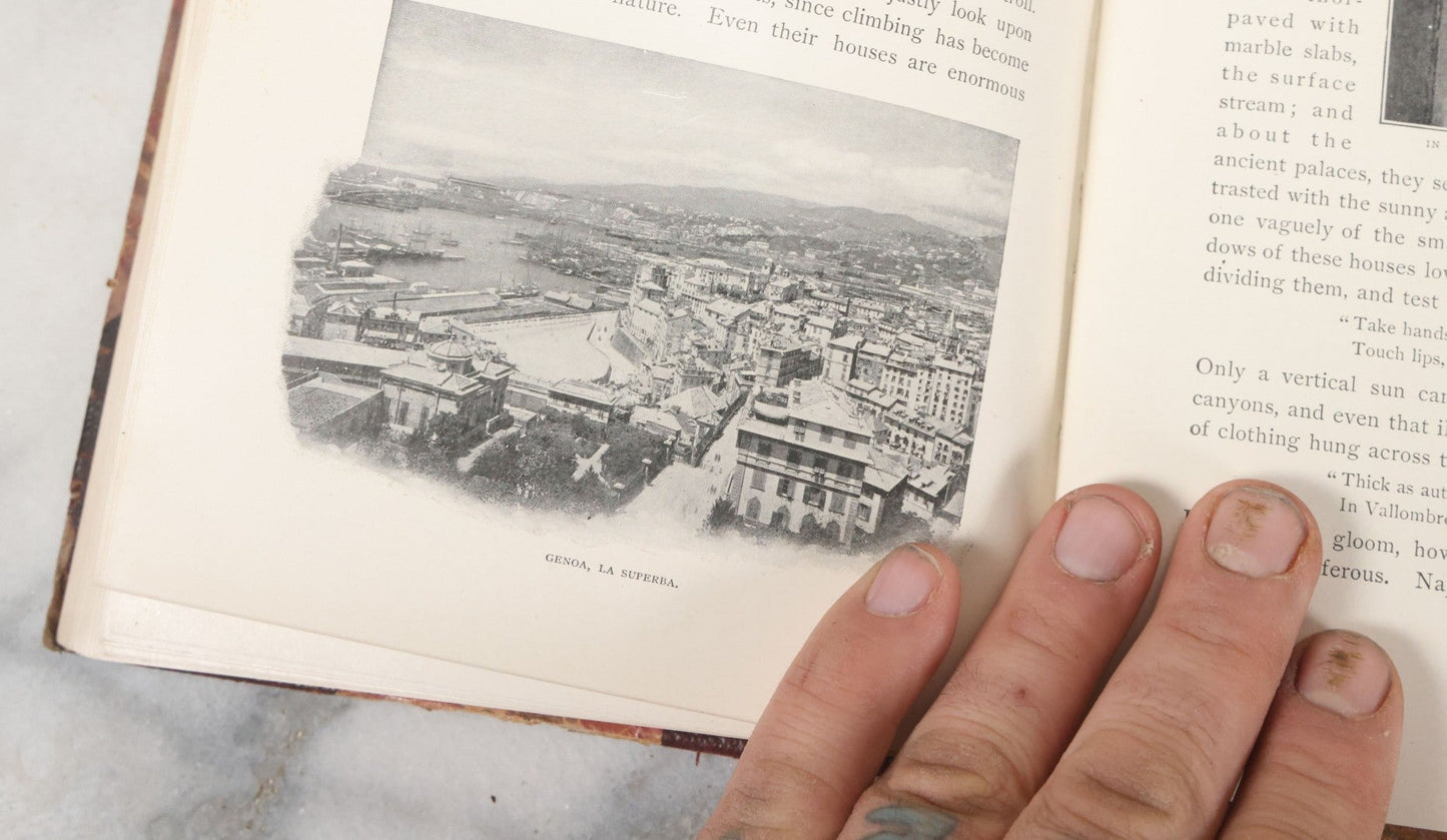 Lot 146 - Grouping Of Antique Books, "John L. Stoddard's Lectures" Four Volume Set Covering Sicily, Genoa, The Rhine, Belgium, Holland, Mexico, Japan, China, Canada, And More, Illustrated, Published By Norwood Press And Balch Brothers Co., Norwood Massachusetts, 1902