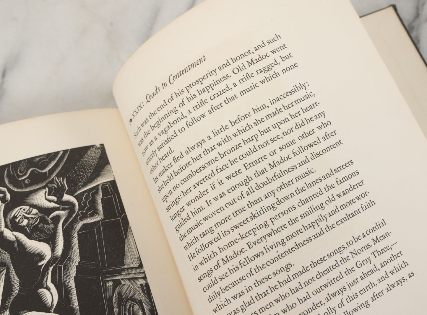 Lot 152 - "The Music From Behind The Moon, An Epitome" Vintage Book By James Branch Cabell, With 8 Engravings By Leon Underwood, First Publication Of The John Day Company, Publishers, New York, 1926, First Edition, Limited Edition Of 3000 Copies