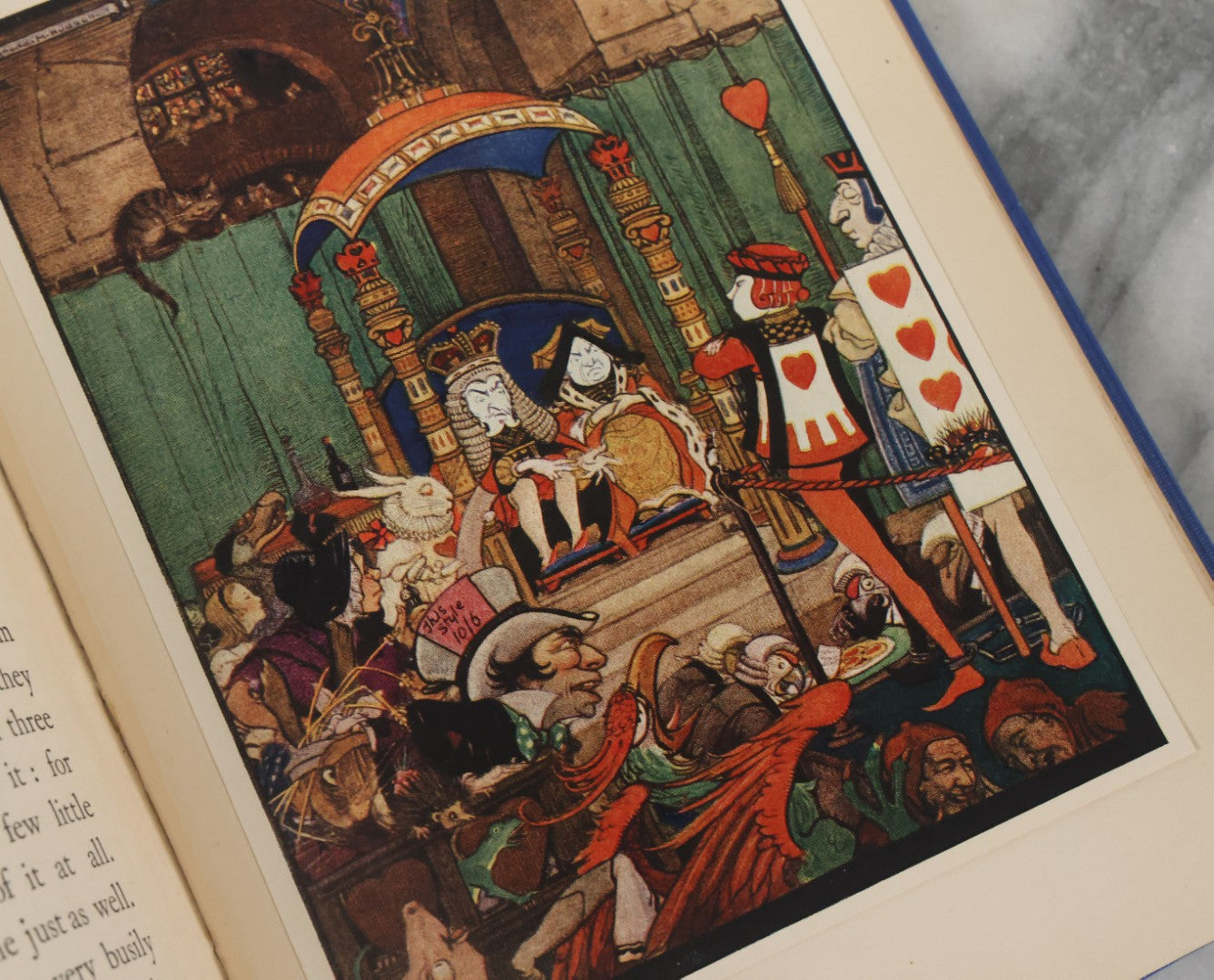 Lot 153 - "Alice's Adventures In Wonderland" Antique Book By Lewis Carroll, Illustrated By Gwynedd M. Hudson With Tipped In Full Color Illustrations, Hodder And Stoughton, Publishers, London, Circa 1920