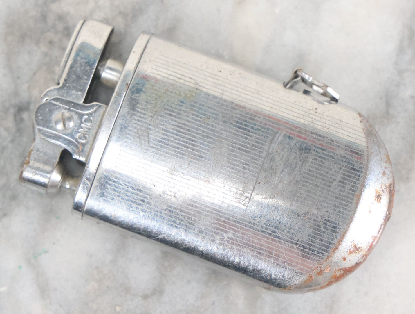 Lot 033 - Vintage Novelty Lighter And 36 Inch Tape Measure Combo, C.M.C., New Flint, Working Condition