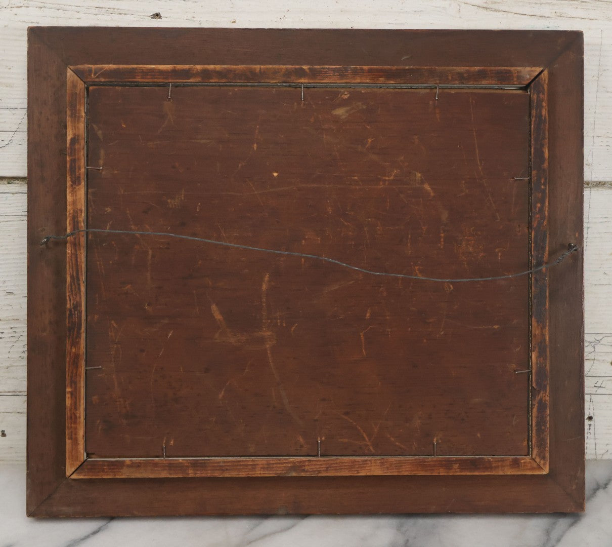 Lot 053 - Antique Boarded Photograph Of Locomotive No. 232, Old Colony Railroad, In Frame, 15-1/4" x 13-1/8"