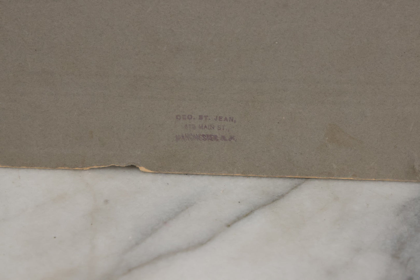 Lot 069 - Antique Boarded Photograph Of Group Of Soldiers, Partial Identification On Verso, George St. Jean Photographer, Manchester New Hampshire