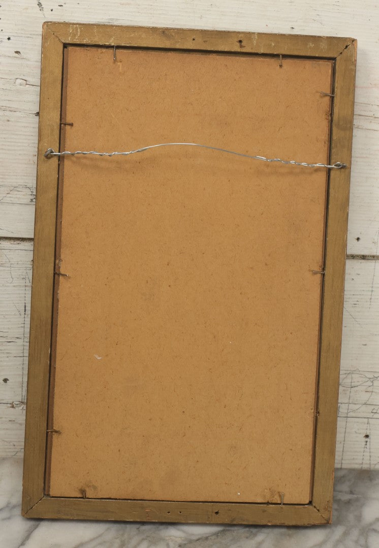 Lot 046 - Antique Framed Photograph Of A Couple With Two Baby Cow Calfs, 10-3/4" x 16-3/4"