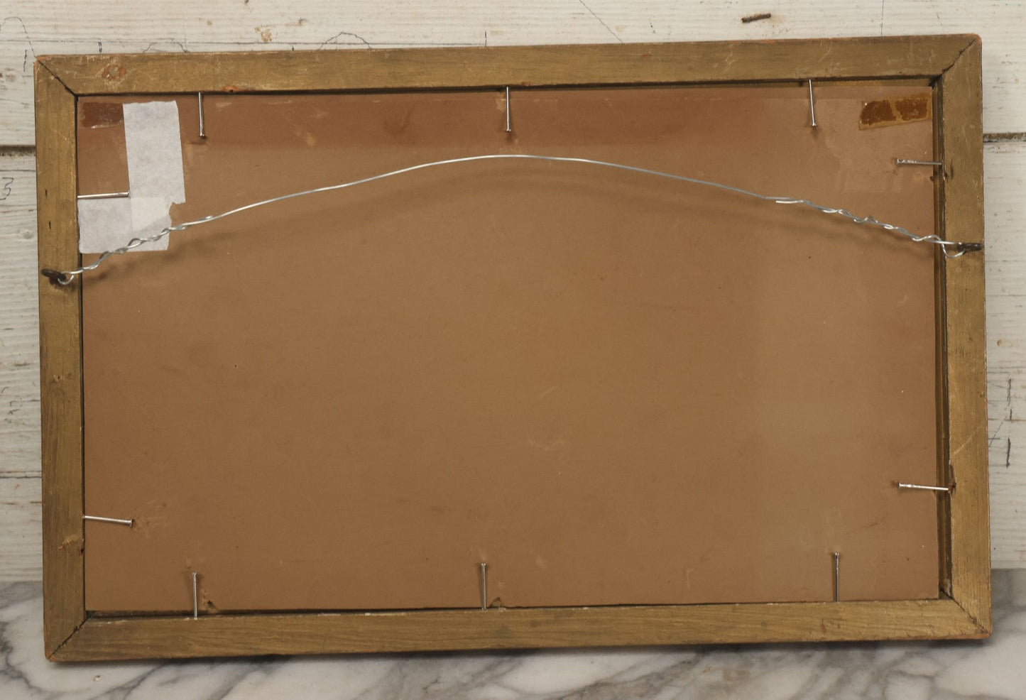 Lot 047 - Antique Framed Photograph Of A Woman With A Baby Cow Calf And Mother Cow, 16-3/4" x 10-3/4"