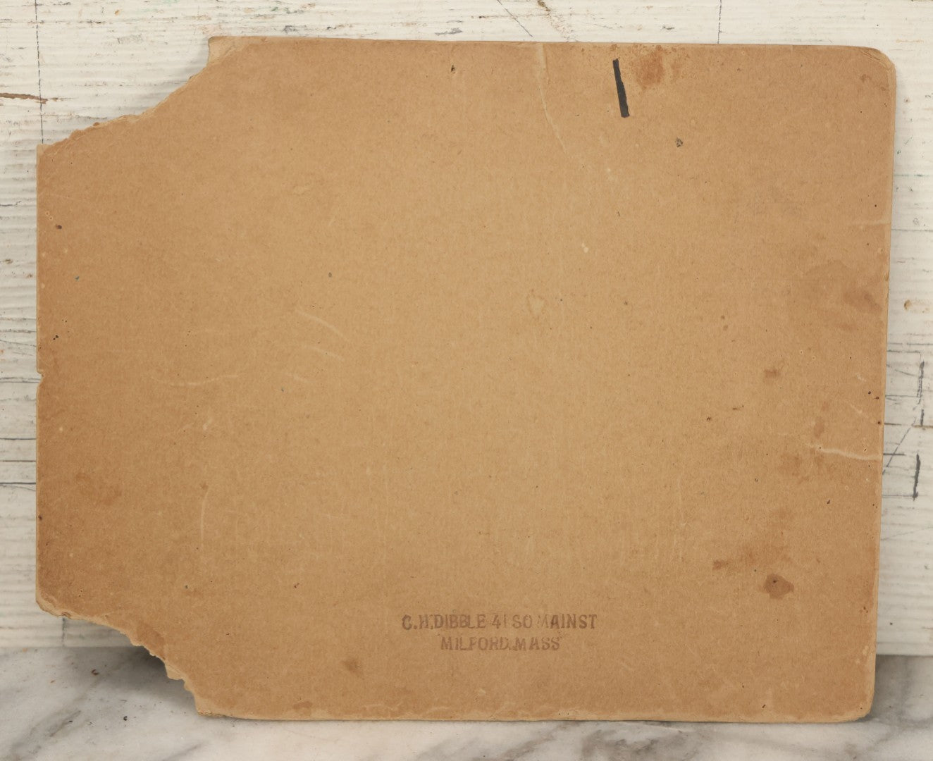 Lot 056 - Antique Boarded Photograph Of A Group Of Bundled Up School Children Posing Outdoors In The Winter, C.H. Dibble, Photographer, Milford, Massachusetts