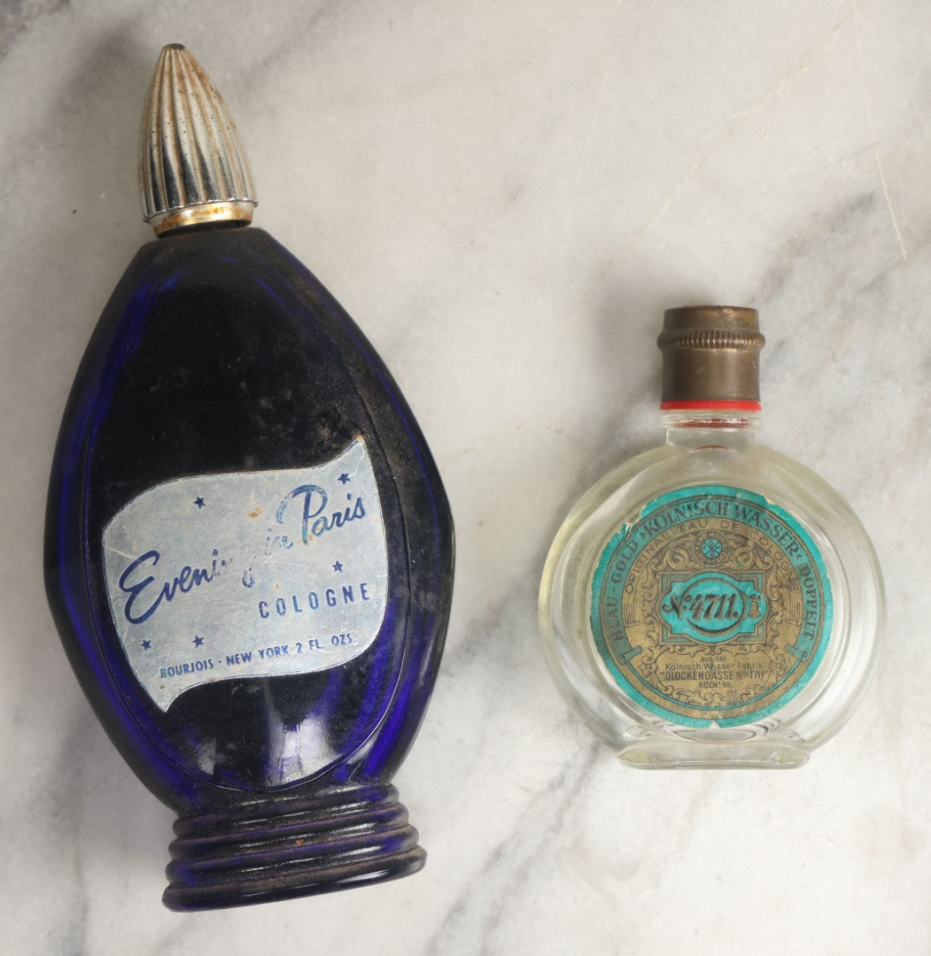 Lot 105 - Pair Of Vintage Perfume Bottles With Contents Including Evening In Paris Cologne And Kolnisch Wasser No. 4711
