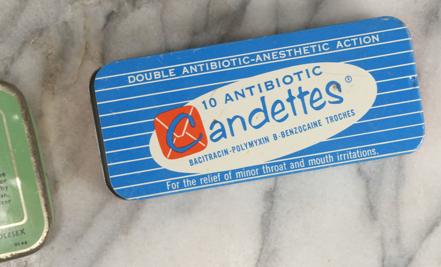 Lot 075 - Grouping Of Nine Pharmacy Tins (Larger Size) Including Unguentine Analgesic, Bab Tablets, And Watkins Menthol Ointment