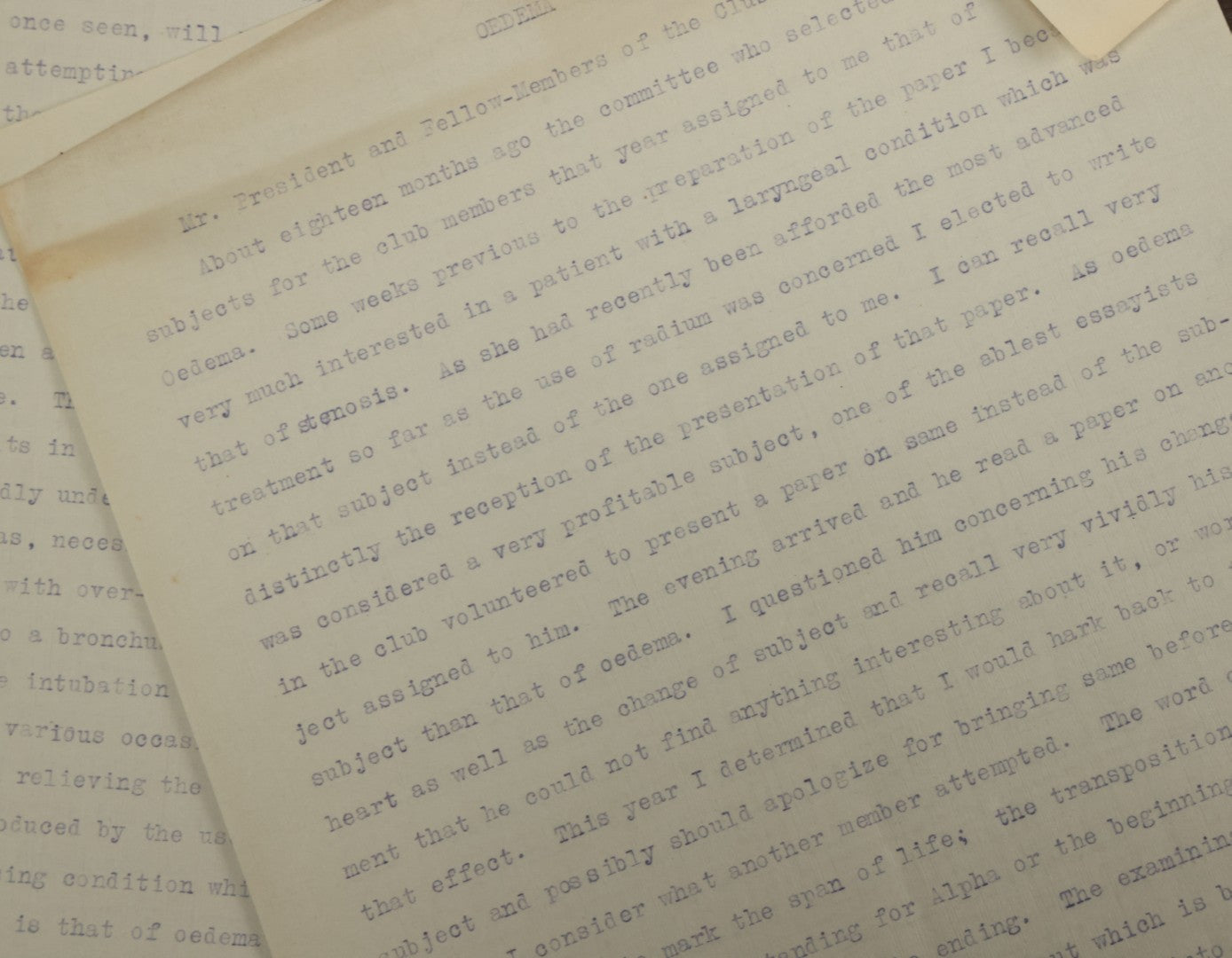 Lot 002 - Grouping Of Typed Ephemera Medical Examiner Documents From Commonwealth Of Massachusetts Circa 1911-1912, Relating To Death Investigations, Autopsies And More, And Blank Certificate Of Death