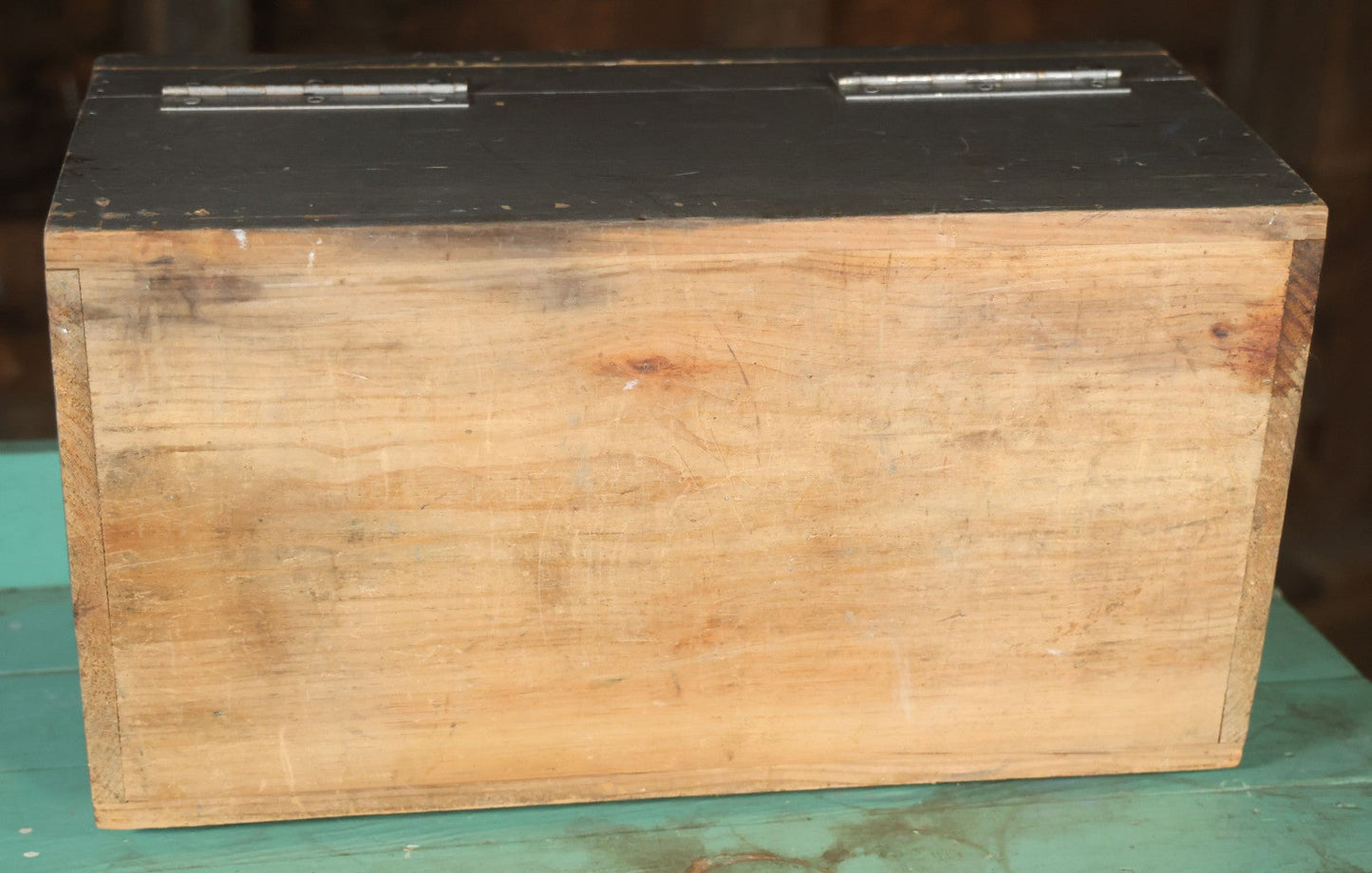 Vintage Hand Painted Wooden First Aid Box With Contents, Circa 1920, As Found