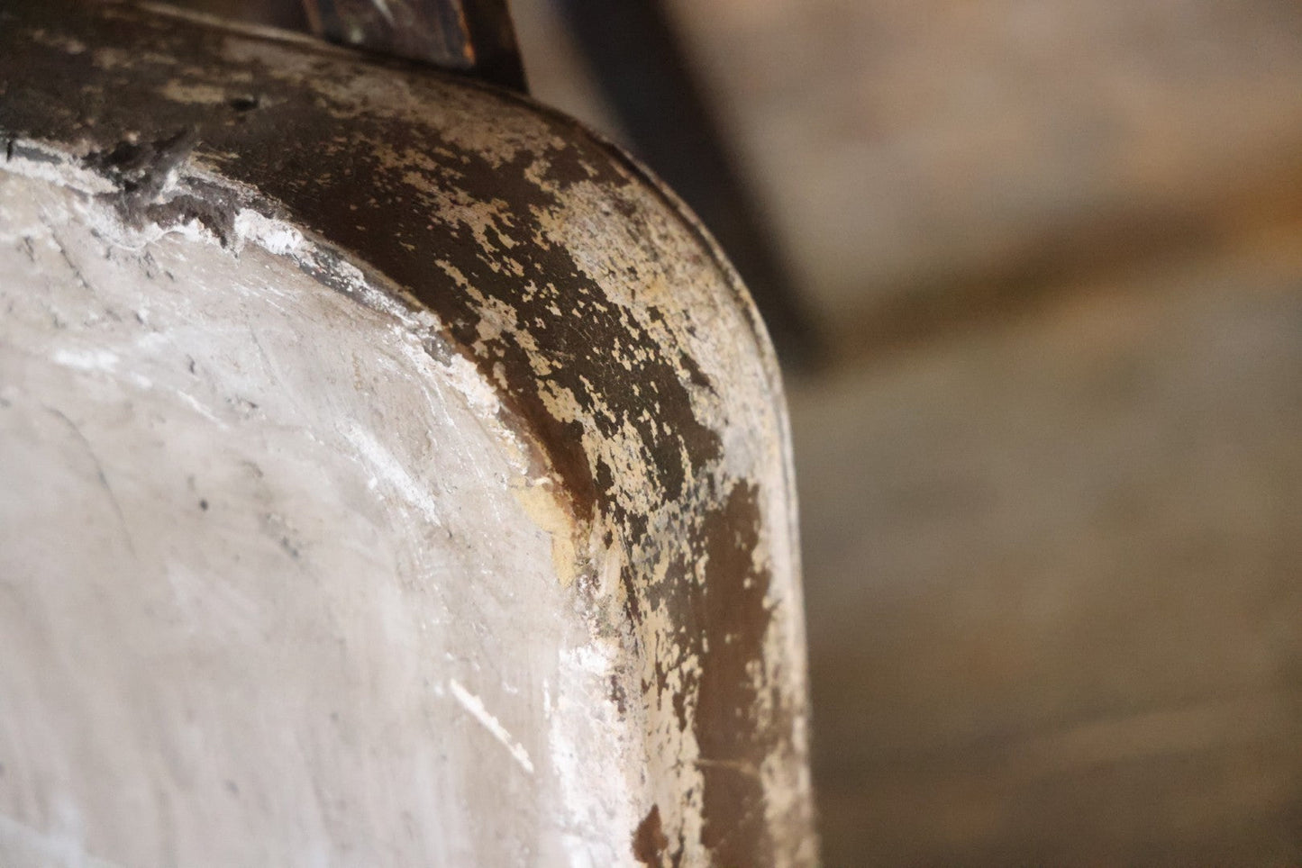 Antique Third Station Of The Cross, Jesus Falls For The First Time, Plaster Relief Plaque, Likely From A Charge, Note Heavy Wear And Degradation, Cracks