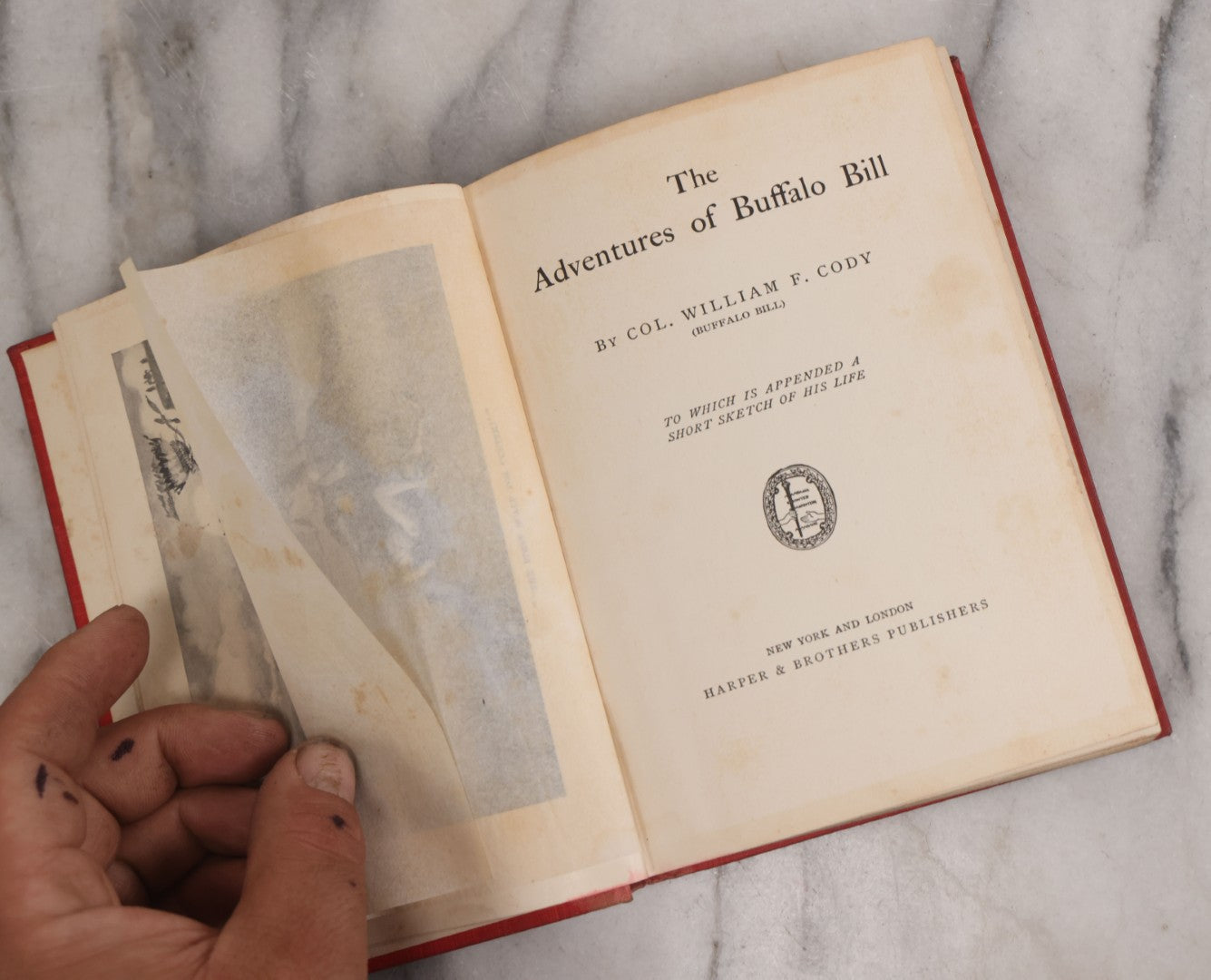 Lot 064 - "The Adventures Of Buffalo Bill" Antique Book By Col. William F. Cody, Harper And Brothers Publishers, New York And London, 1904
