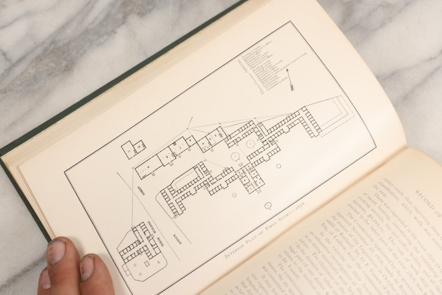 Lot 026 - "The Vermont Asylum For The Insane, Its Annals For Fifty Years" Antique Book With Illustrations, Covering History Of Asylum From 1836-1886, Printed By Hildreth & Fales, Brattleboro, Vermont, 1887