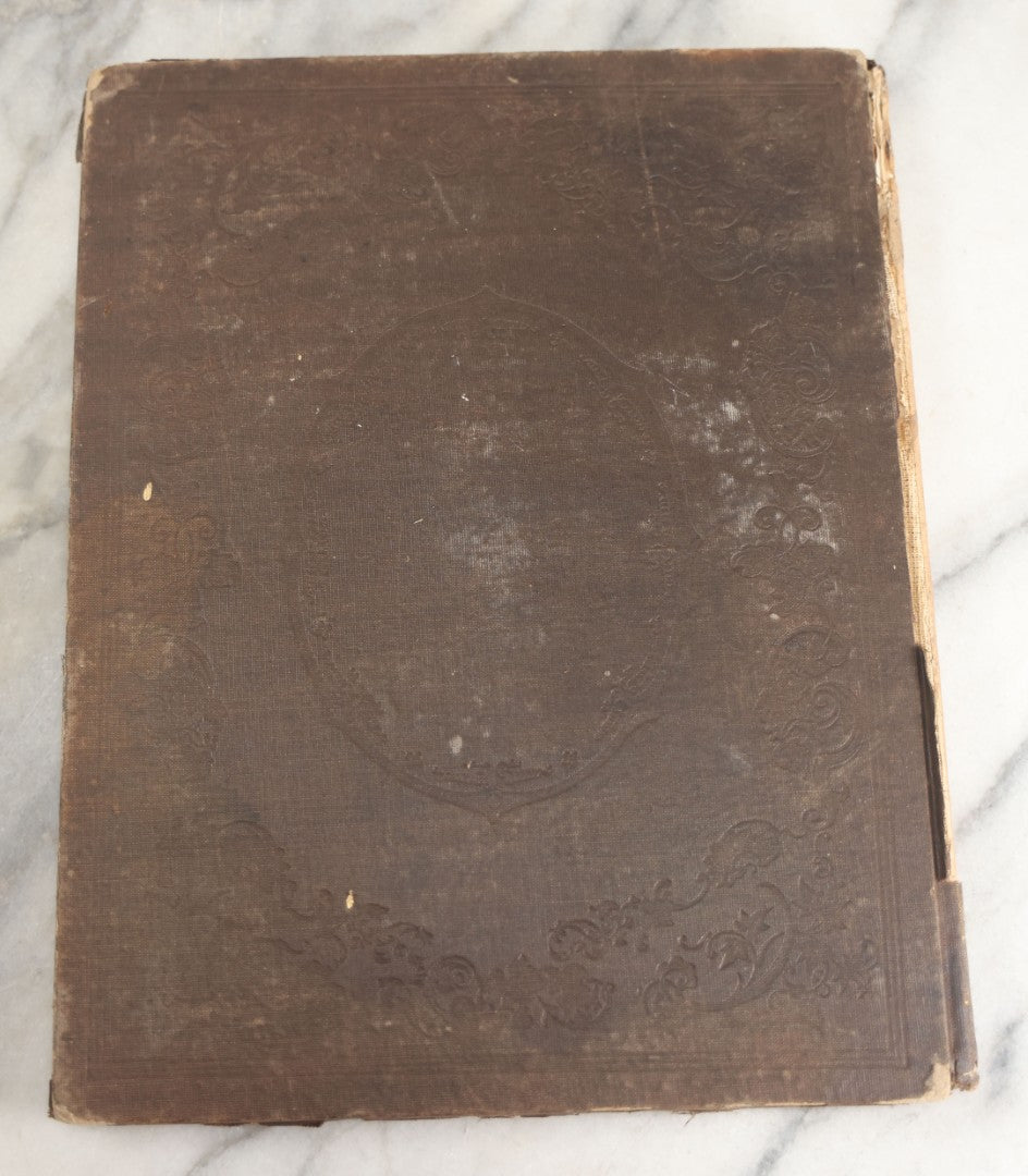 Lot 145 - "Elegy Written In A Country Churchyard" Antique Poetry Book By Thomas Gray, Illustrated With Engravings, Daniel Webster Memorial, Decorative Brown Cloth Boards With Gilt Cartouche, W.P. Fetridge & Co., Publishers, New York And Boston, 1886