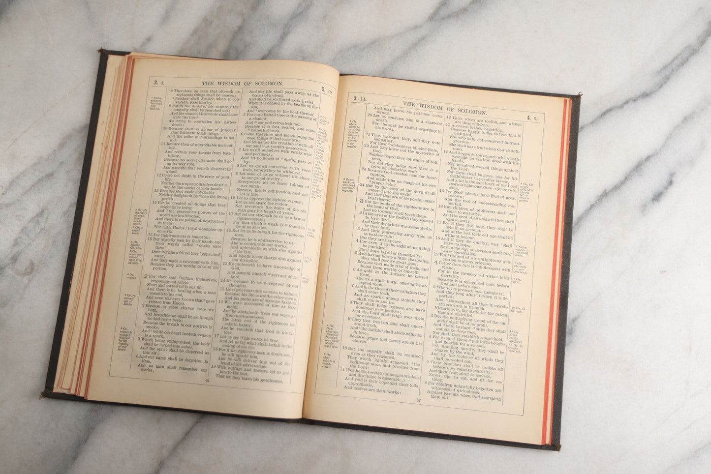 Lot 184 - "The Apocrypha" Antique Religious Text Translated Out Of The Greek And Latin Tongues, With Black Cover, Red Fore-Edge, Thomas Nelson & Sons, Publishers, New York, 1894