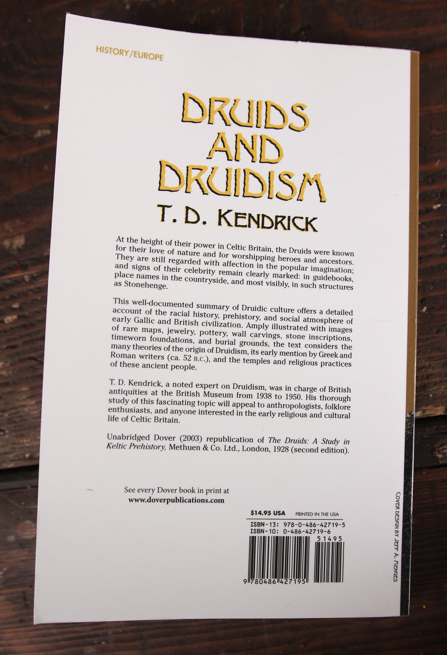 Druids and Druidism by T.D. Kendrick, Copyright 2003