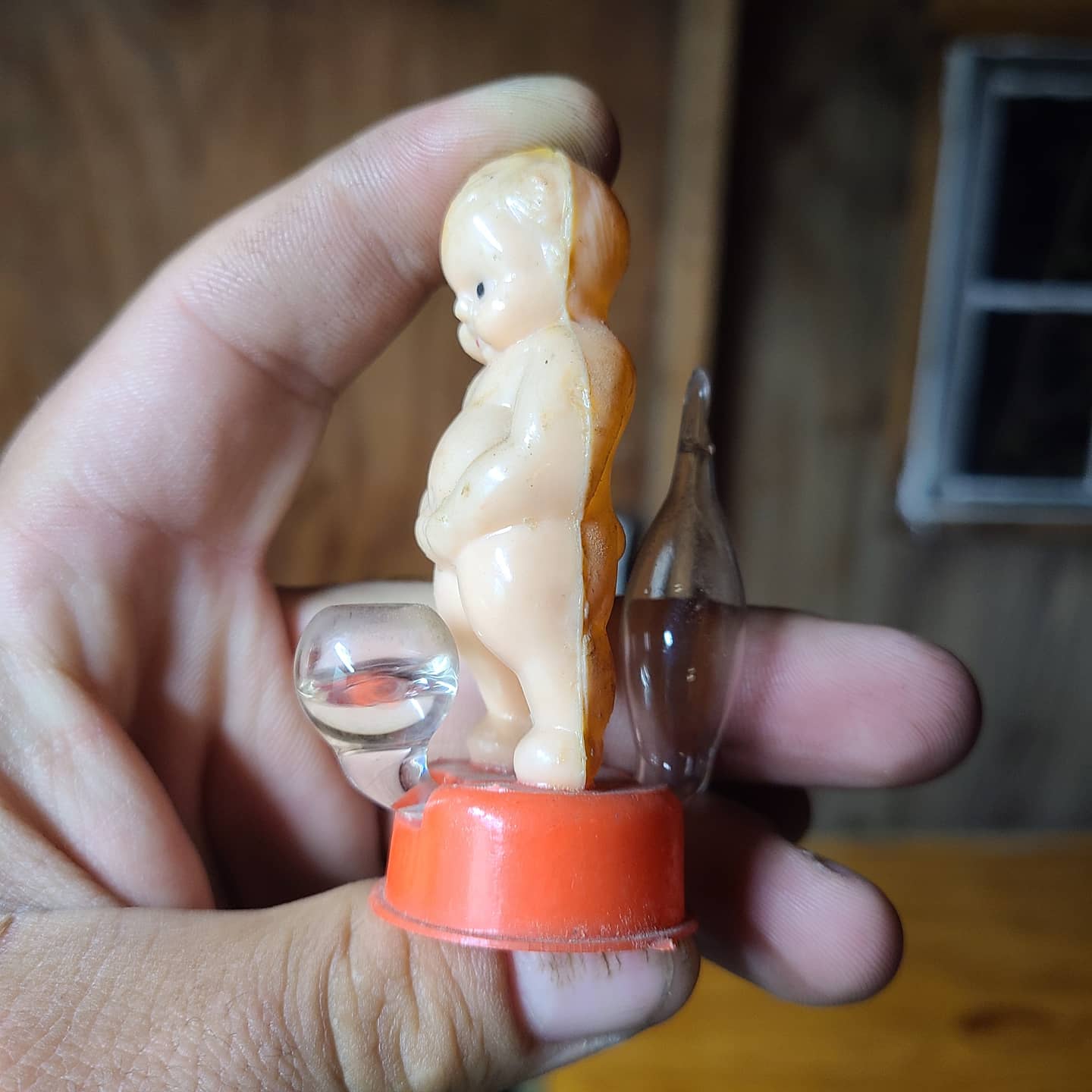 Peeing Baby Plastic Novelty Vintage Toy