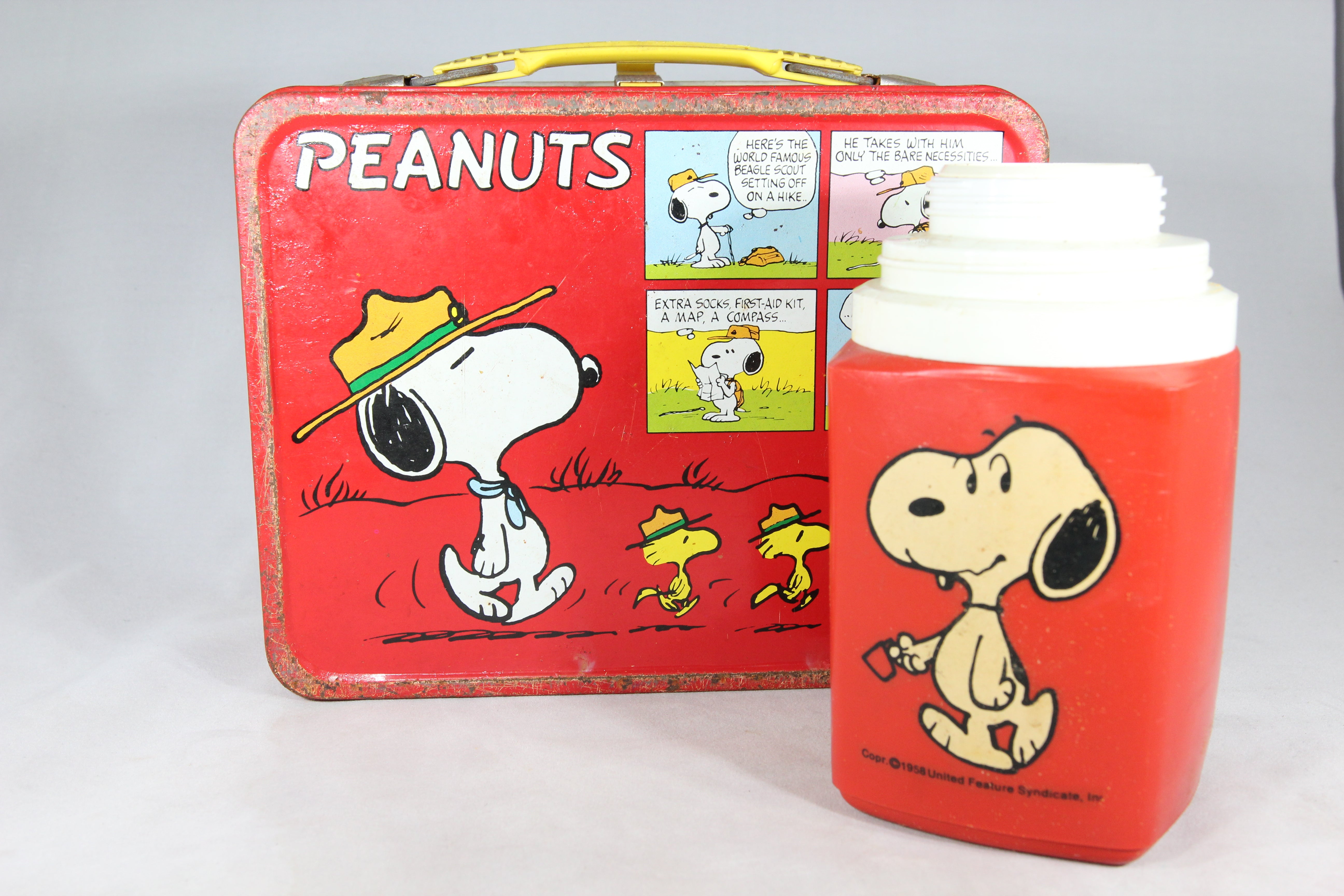 Peanuts by Schulz Thermos Brand Metal Lunchbox, 1959 – Memory Hole