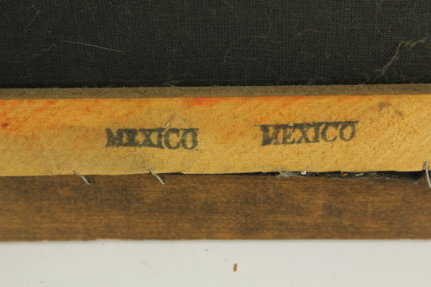 Framed Velvet Painting of a Stag Buck Deer, Made in Mexico - 14 x 22.5"