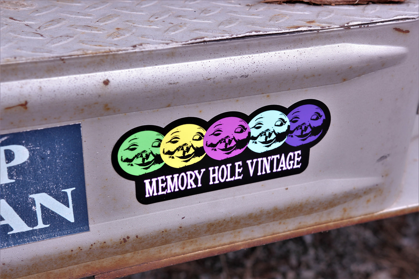 Memory Hole Vintage Die Cut Vinyl Sticker - 6"